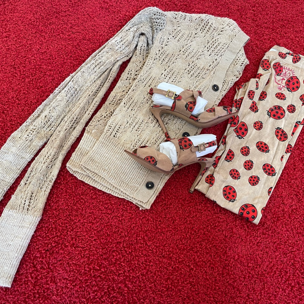NEW Vivienne Westwood SS16 KNIT CARDIGAN BEIGE S/M 100% SILK - Picture 14 of 14